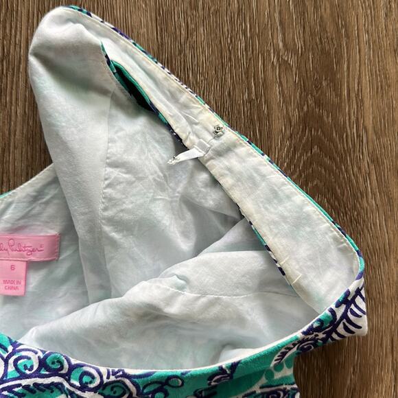 Lilly Pulitzer Blue Paisley Mini Dress - Picture 6 of 8